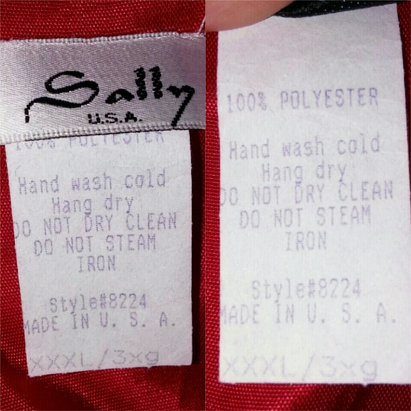 Sally USA Red Ball Gown Peep Floral Beading 3XL - Picture 8 of 8